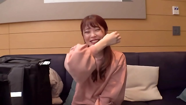 JAV Delivery Girl Gets Shrimped by Sex Friend in Black Pantyhose and Sneakers!