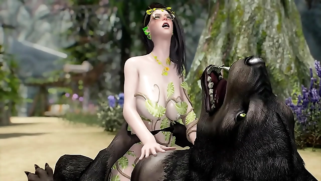 JAV Werewolf Fucks Mortal Elf - NSFW 3D Monster Porn