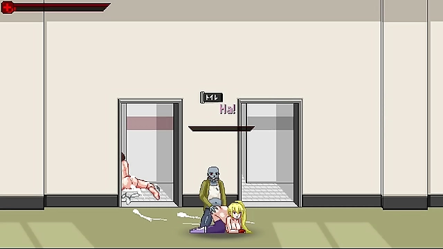 JAV Hime Moriya Gets Fucked Hard by Zombies and Cums All over Her Body in Hentai Game Monster Slayer