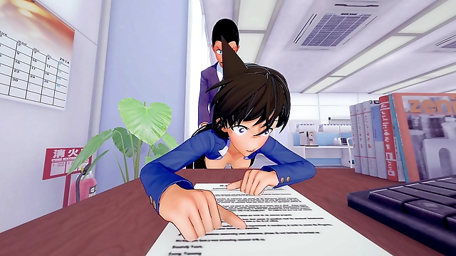 Kogoro Mori s Hard Fucking of Cute Anime Detective Conan s Ran Will Make You Scream!