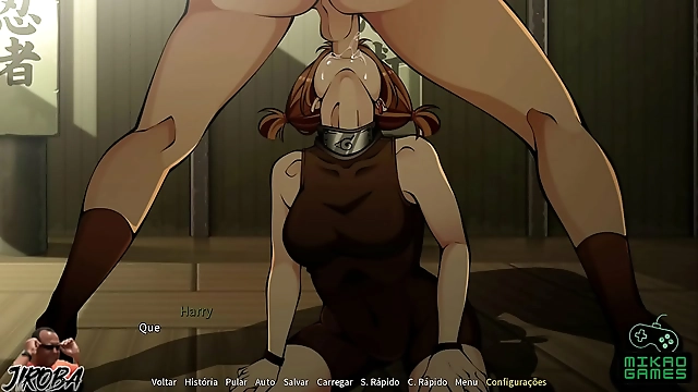 Witness Boruto s Moegi in Her Seductive Akatsuki Uniform Giving Her First Blowjob - JAV Porn Video