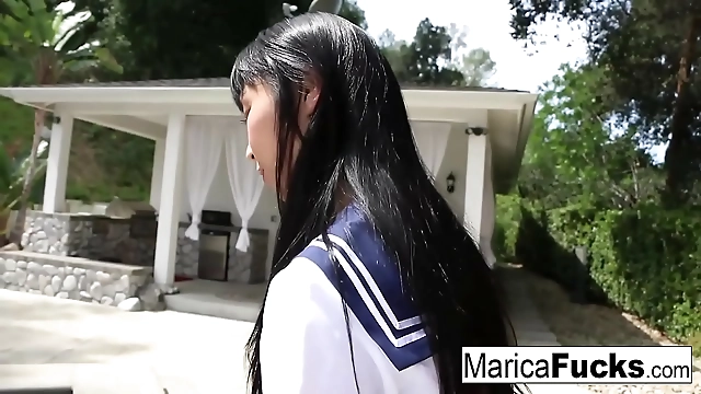 luscious Marica s Hot House Stroll and Sultry Masturbation Session