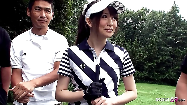 Japanese Teen Blown to Orgasm by Golf Teacher and His Pals: Guaranteed to Make Your Day
