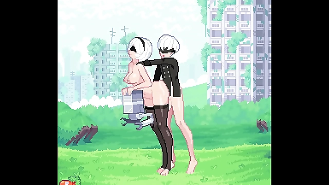 JAV Hotness: Nier Automata - Alluring 2B Bitches with 9S for Ultimate Sexual Pleasure