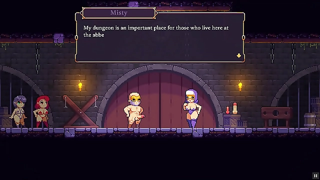 Insatiable Scarlet Maiden s Hentai Game PornPlay: Unbelievable Standing Creampie in the Mask Dungeon