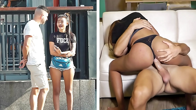 Japanese Schoolgirl Seduces Hooters Customer with Her Luscious Lips Gets Banged Hard