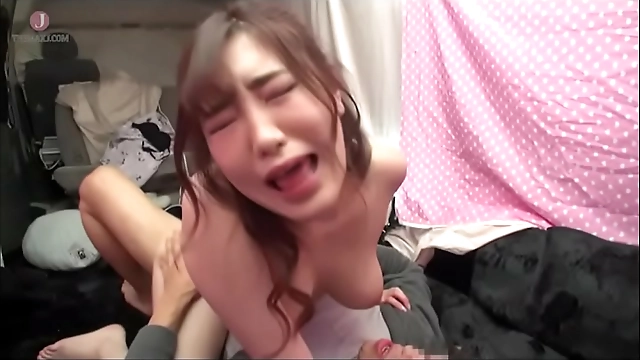 Mouth-watering JAV cutie with jaw-dropping boobs pleasures sex-starved young men