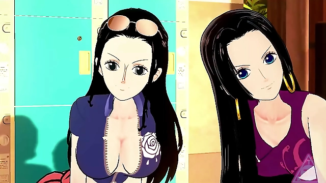 Japanese Babe Nami Boa Hancock Nico Robin from ONEPIECE Hentai Series Has Sex with Blowjob Handjob and Wet Cumshot Scenes - Uncensored Gameplay Porn in 3D Stories!