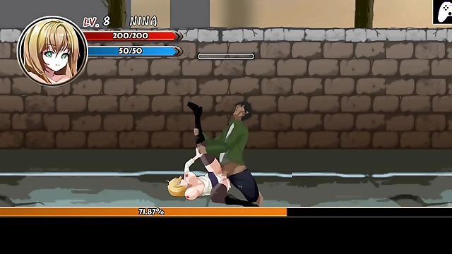 Japanese Hentai Gameplay - Woman with Perfect Body Enjoys Fucking Zombies with Hard Penises