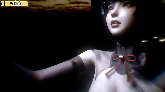 Japanese Hentai 3D Goddess: Busty Beauty Gets Horny on Train