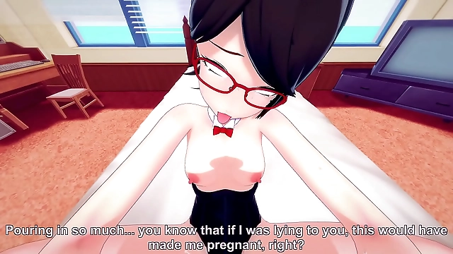 JAV Porn: Naruto Cosplay Slut Pleasures 7th Hokage in Barutos Room - Muscular Legs Luscious Tits and Juicy Pussy!