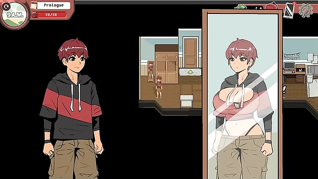 Holy Sht! Her Step Mom s Massive Boobs Revealed in See-Through Lingerie on Spooky Milk Life Hentai Game PornPlay Ep1