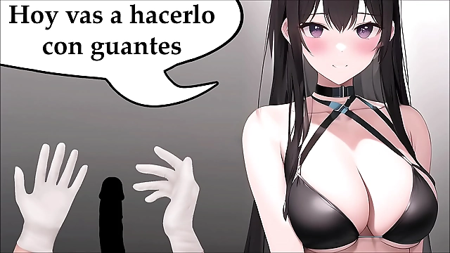 JOI HENTAI Expert Teaches Tantalizing Handjob Techniques in Gloved Finesse