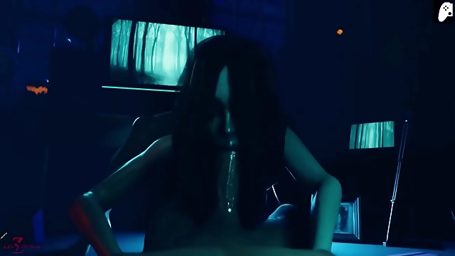 Hentai Dreams: 4K - Sexy Ghost Lady s Cum-Thirsty Ride on Lucky Cock