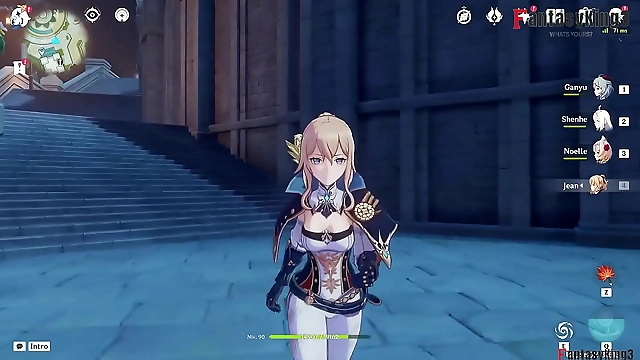 Holy shit! She s such a luscious enchantress! Jean  the ultimate MILF fucks in her office and gives a mouth-watering blowjob in Genshin Impact - watch now for FREE!