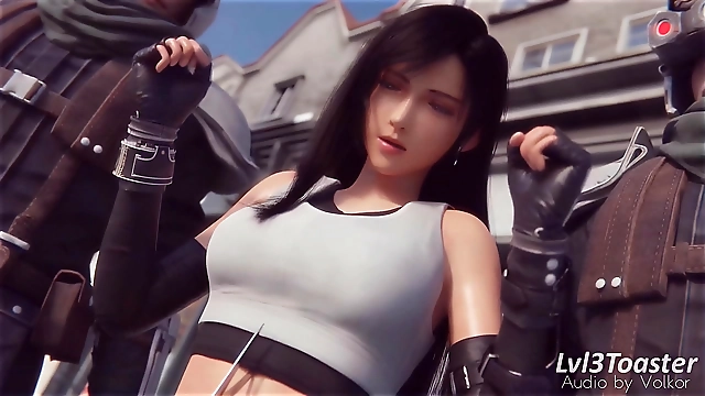 Witness the Luscious Tifa s Naked Body Revealed in a Seductive Striptease Enhanced by AI