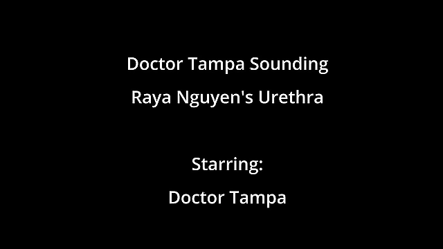 JAV Teen Goddess Raya Ngueyn s Piss Hole Gets Pierced with Surgical Steel Sounds by Dr