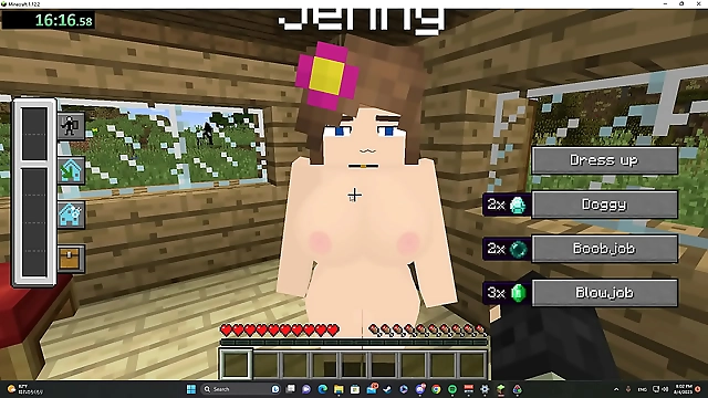 JAV Slut Pounds Her Pussy in Record Time - Minecraft Sex Speedrun at 100%