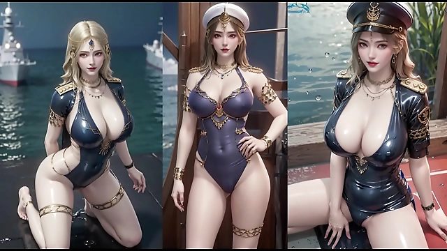 Get Ready to Drool Over This Sexy Navy Woman s Huge Breasts! - AI Painting