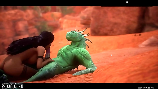 Witness the Forbidden: Luscious Japanese Enchantress Seduced by a Double-Cocked Lizard in Wild Life