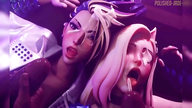 JAV MILF Akali and KDA in 3D Hentai Heaven