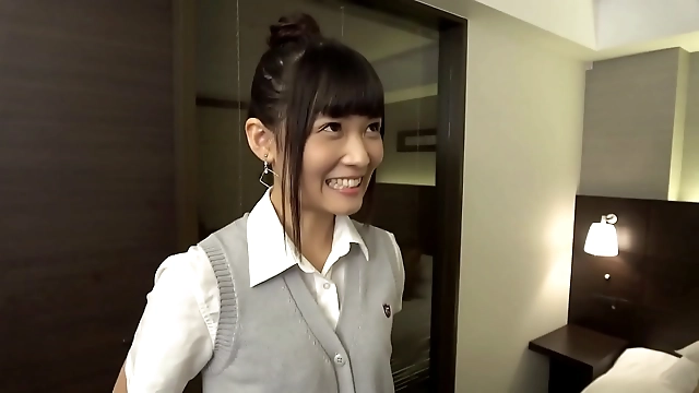 Screwing the Handsome Stranger in Her Shorts and School Uniform - Young JAV Wife s Sexual Escapade
