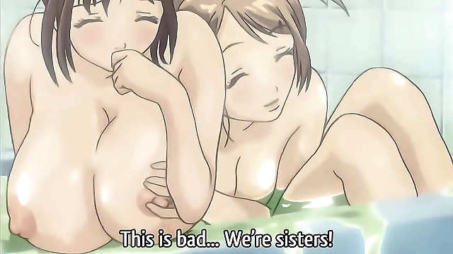 Gorgeous Step-Sisters Take a Sultry Bath Together in a Hentai Fantasy with English Subtitles