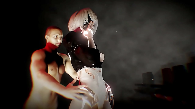 Experience the Luscious YoRHa 2B s BDSM Sex Show in Nier Automata Porn Parody
