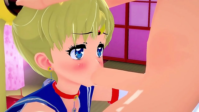 JAV Beauty Sailor Moon Gets Her Horny Student to Suck Hard Dick l Uncensored 3D Hentai